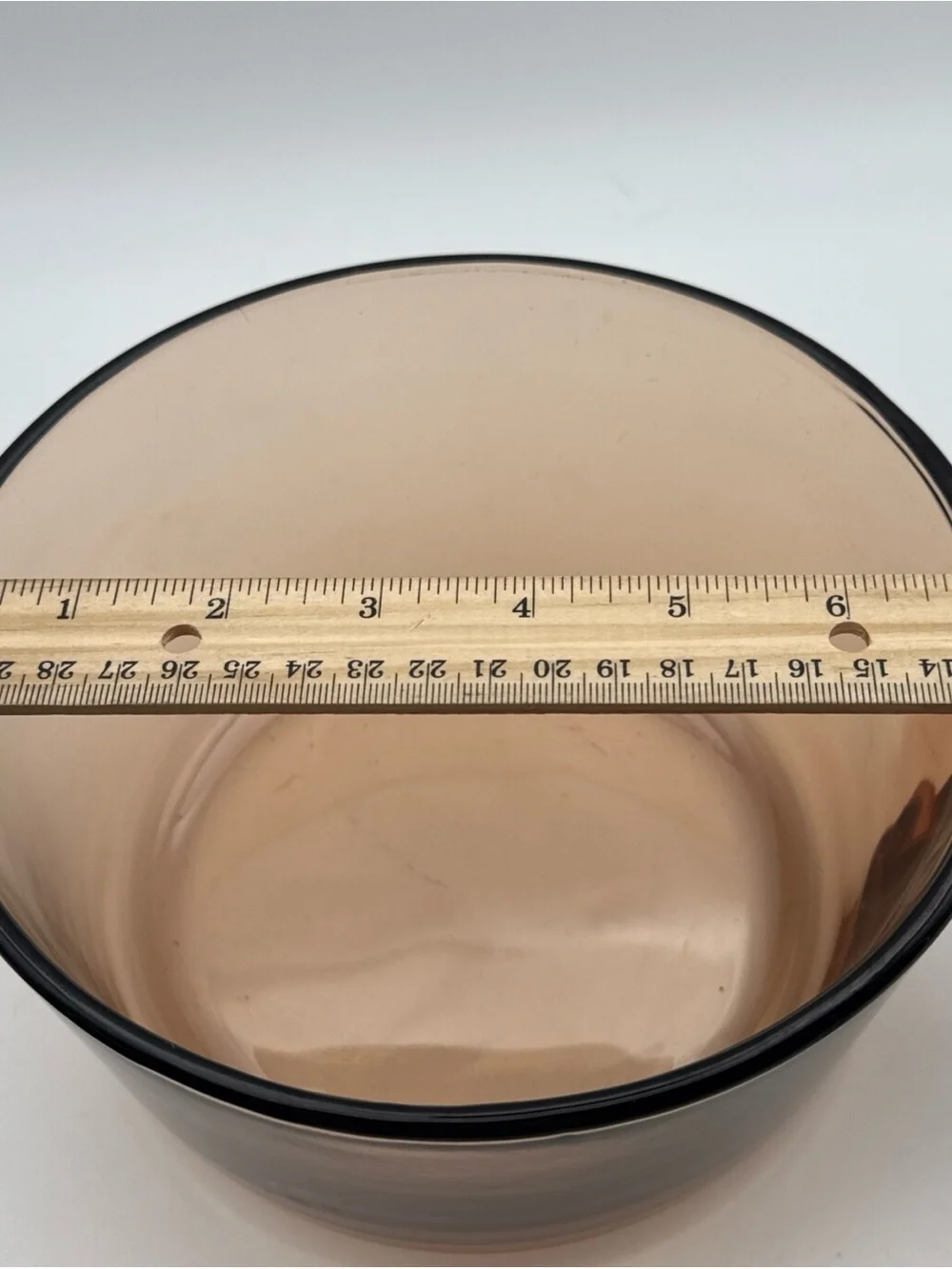 Vintage Corning Vision Ware 1.5 L Amber Glass Pot Sauce Pan With Lid Made In USA